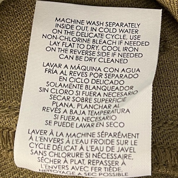 Cabi Pants Womens Size 2 Olive Green Chino Linen Blend Comfortable Everyday - Picture 5 of 5